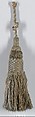Tassel, Silk and metal thread, French