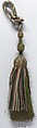 Tassel, Silk and metal thread, French