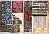 Patterned silks (12 books), Silk, French