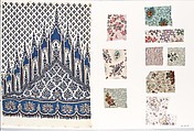 Petits Pékins (346 pages of textile samples), Leather, cotton, silk, French