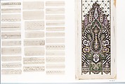 Petits Pékins (346 pages of textile samples), Leather, cotton, silk, French