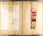 Textile sample book of ribbons, Silk, Swiss