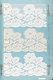 Sample books (3), Machine made lace, French, Calais