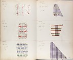 Textile Sample Book, Silk, cotton, French