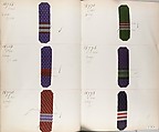 Textile Sample Book, Silk, cotton, French
