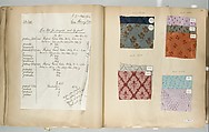 Textile Sample Book, French, Lyons