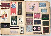 Textile Sample Book, Silk, possibly French