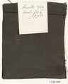 Sample, Silk, French