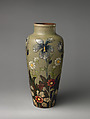 Vase with flowers, Albert-Louis Dammouse (French, Paris 1848–1926 Sèvres), Stoneware, French, Paris or Sèvres