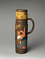 Tankard with man drinking from jug, Haviland & Co. (American and French, 1864–1931), Stoneware, French, Paris