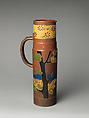Tankard with man drinking from jug, Haviland &amp; Co. (American and French, 1864–1931), Stoneware, French, Paris