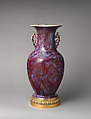 Vase, Ernest Chaplet (French, Sèvres 1835–1909 Choisy-le-Roi), Porcelain, brass, French, Choisy-le-Roi