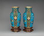 Vase (one of a pair), Christopher Dresser (British, Glasgow, Scotland 1834–1904 Mulhouse), Earthenware, British, Stoke-on-Trent, Staffordshire