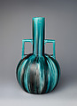 Tall vase, Christopher Dresser (British, Glasgow, Scotland 1834–1904 Mulhouse), Earthenware, British, Swadlincote, Derbyshire
