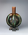 Lobed bottle vase, Christopher Dresser  British, Scottish, Glazed earthenware, British