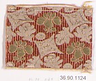 Sample, Silk and metal thread, possibly Russian