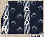 Piece (one of 13), Cotton, German