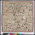 Sampler, Silk on linen, Dutch