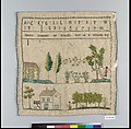 Sampler, Silk on wool, Swiss