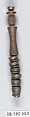 Bobbin, Wood and pewter, British, Bedfordshire (?)