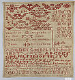 Sampler, Linen on linen, Spanish