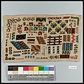 Sampler, Wool and silk on cotton canvas, probably Dutch
