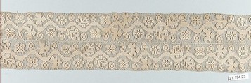 Strip, Embroidered net, Hungarian
