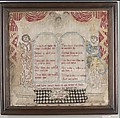 Sampler, Silk on linen or wool, British