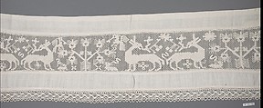 Cover, Embroidered net, Spanish