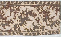 Fragment, Embroidered net, buratto, punto à rammendo, silk, Italian, Abruzzi and Calabria
