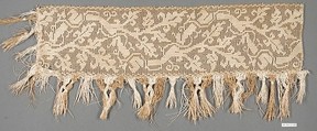 Piece, Embroidered net, buratto, Italian
