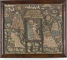 The Adoration of the Magi, Silk and metal thread on canvas, British
