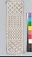 Sampler, Cotton, crochet, German