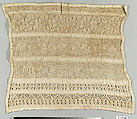 Sampler, Drawnwork, linen, Italian
