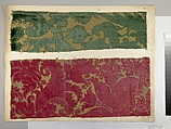 Fragment, Silk, metal thread, Italian, Venice