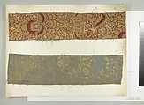 Fragment, Silk, metal thread, Italian, Venice