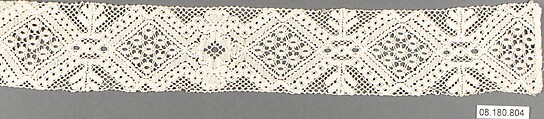 Fragment, Bobbin lace, Swedish, Dalarna