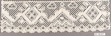 Fragment, Bobbin lace, Swedish, Vadstena