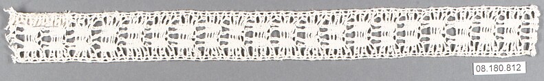 Insertion, Bobbin lace, Swedish, Dalarna