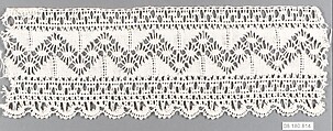 Fragment, Bobbin lace, Swedish, Dalarna