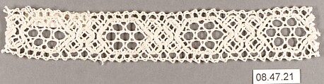 Fragment, Bobbin lace, Swedish, Dalarna