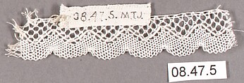 Fragment, Bobbin lace, Swedish, Vadstena