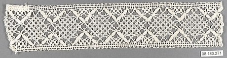 Insertion, Bobbin lace, French, Craponne