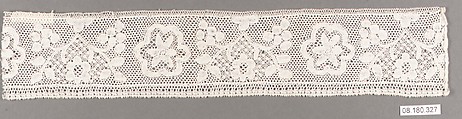 Fragment, Bobbin lace, German, Nuremberg