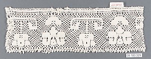 Piece, Bobbin lace, German, Nuremberg