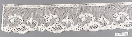 Fragment, Bobbin lace, British, Bedfordshire