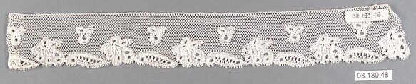 Fragment, Bobbin lace, British, Bedfordshire
