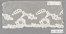 Fragment, Bobbin lace, British, Bedfordshire