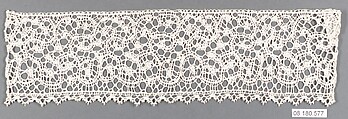 Piece, Bobbin lace, Italian, Sicily