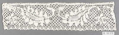 Piece, Bobbin lace, Italian, Abruzzi